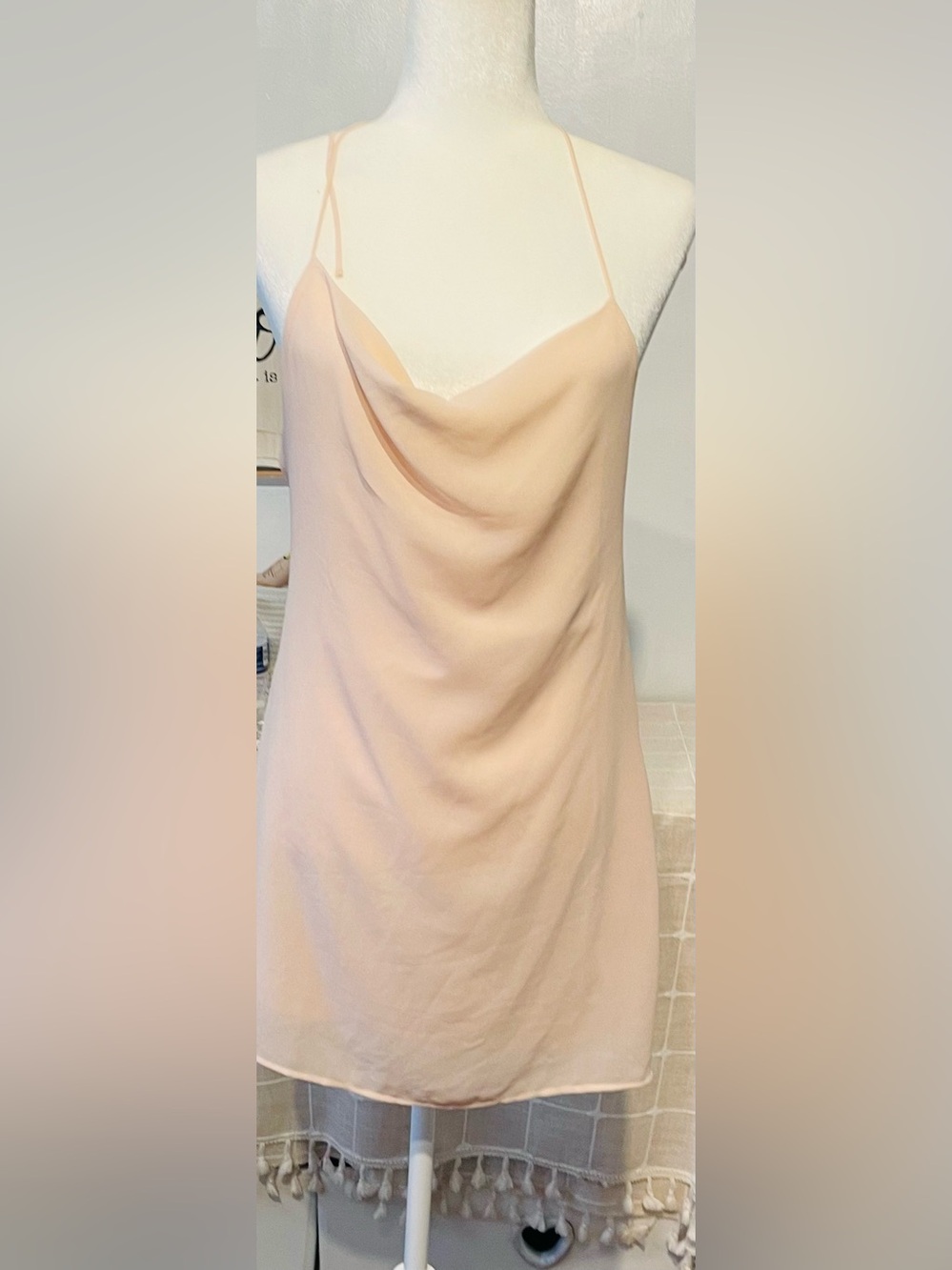 Forever 21 Pink light  nude mini dress size S NWT - Picture 5 of 12